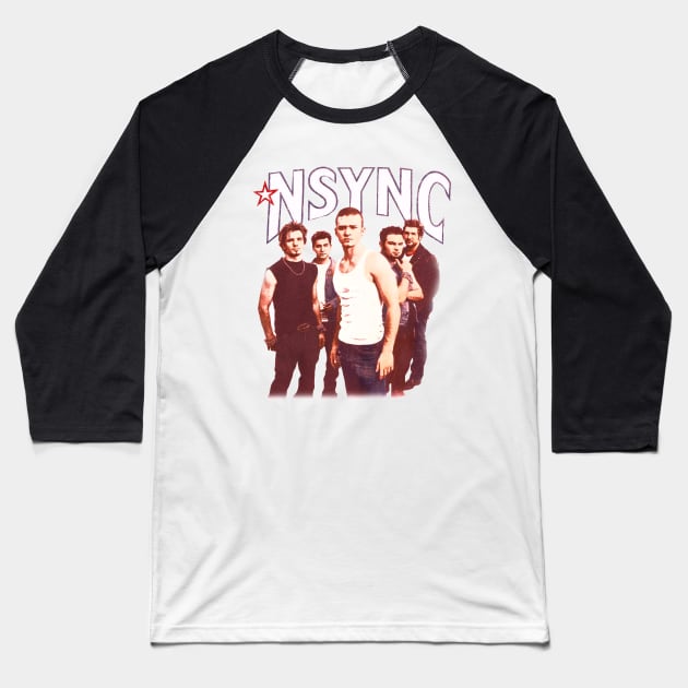 Nsync Vintage Bootlag Baseball T-Shirt by AksarART